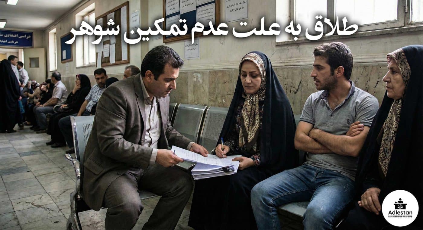 در صورت عدم تمکین شوهر، زن چگونه می‌تواند طلاق بگیرد؟