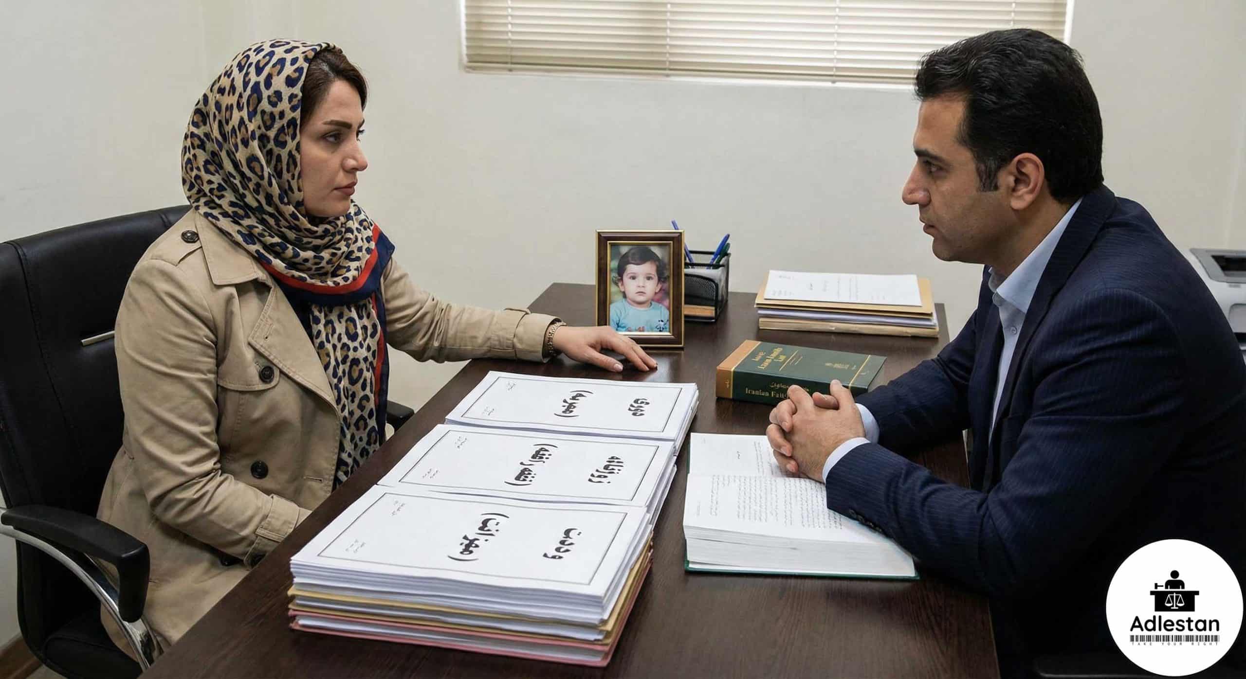 مهریه، نفقه و حضانت در طلاق از طرف زن