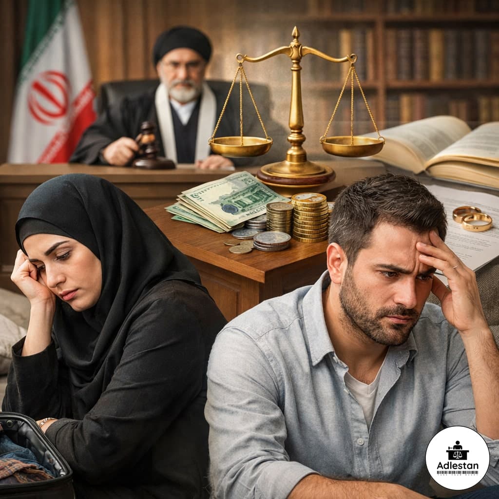 نفقه زن قهر کرده